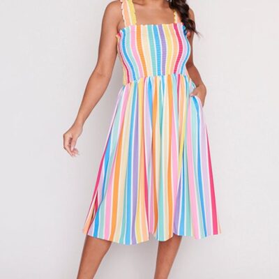 Dresses Lorraine Designs  | Wallflower Lpd Candy Stripe Dress