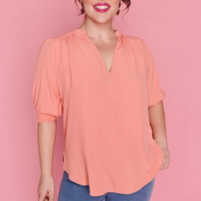 Tops Lorraine  | Gianna Blazing Orange Top