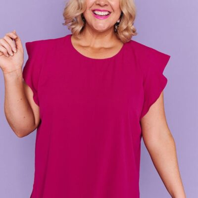 Tops Lorraine Designs  | Sister Magenta Blouse