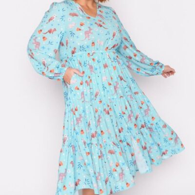 Dresses Lorraine Designs  | Charity Hopping Happy Long Sleeve Dress