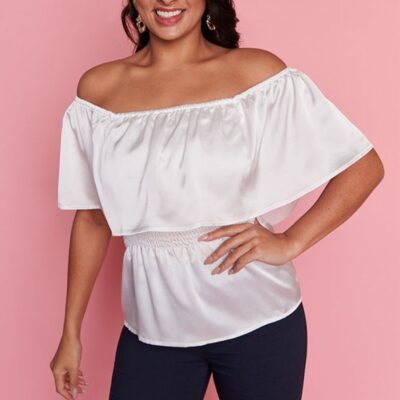 Tops Lorraine Designs  | Alivia White Top