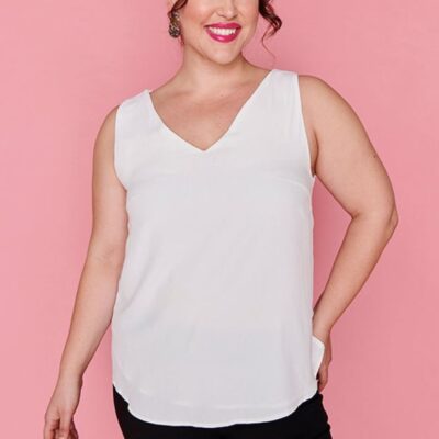 Tops Lorraine Designs  | Gabrielle White Top