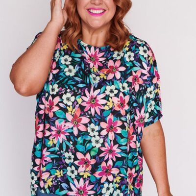 Tops Lorraine Designs  | Serena Neon Bloom Top