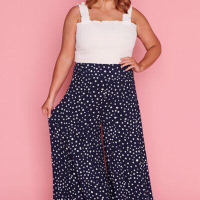 Pants & Jeans Lorraine  | Sunshine Navy & White Flecks Pant