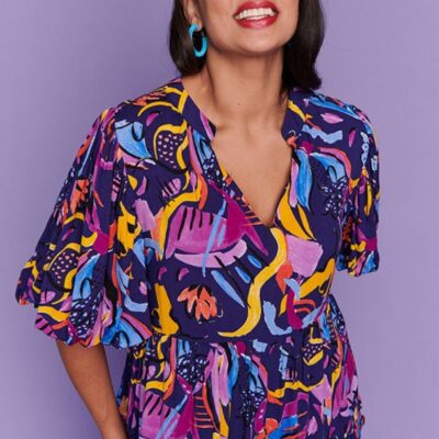 Tops Lorraine  | Monte Night Fiesta Blouse