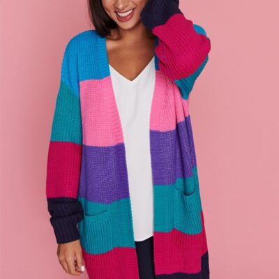 Knits & Cardigans Lorraine Designs  | Devi Autumn Hues Long Cardi