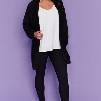 Knits & Cardigans Lorraine Designs  | Helena Black Knit Cardi