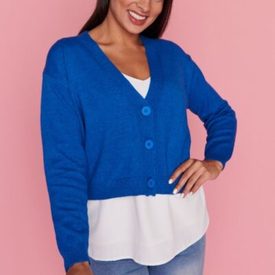 Knits & Cardigans Lorraine Designs  | Norma Moon Blue Cardi