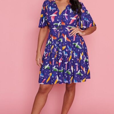 Dresses Lorraine  | Ivana Rainbow Crackle Dress