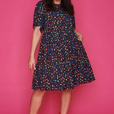 Dresses Lorraine Designs  | Allsorts Black Confetti Dress