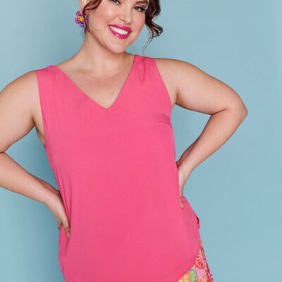 Tops Lorraine Designs  | Gabrielle Hot Pink Top