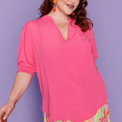 Tops Lorraine  | Gianna Crystal Pink Top