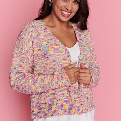 Knits & Cardigans Lorraine Designs  | Hallie Bright Candy Cardi