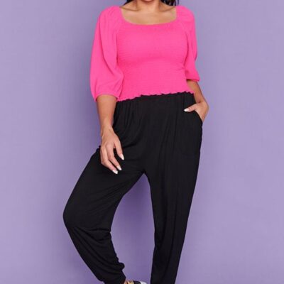 Pants & Jeans Lorraine Designs  | Misty Black Relaxed Pants