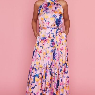 Dresses Lorraine Designs  | Piper Watercolour Rose Party Dress