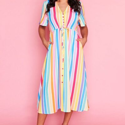 Dresses Lorraine Designs  | Marley Lpd Candy Stripe Dress