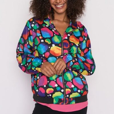 Jackets & Coats Lorraine Designs  | London Arty Spot Hooded Jacket