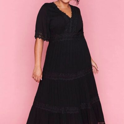 Dresses Lorraine Designs  | Adele Black Maxi Dress