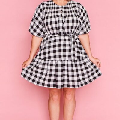 Dresses Lorraine  | Liam Black Gingham Dress