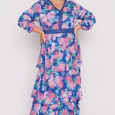 Dresses Lorraine Designs  | Cacy Tropical Watercolour Dress