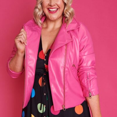 Jackets & Coats Lorraine Designs  | Jasmine Hot Pink Jacket