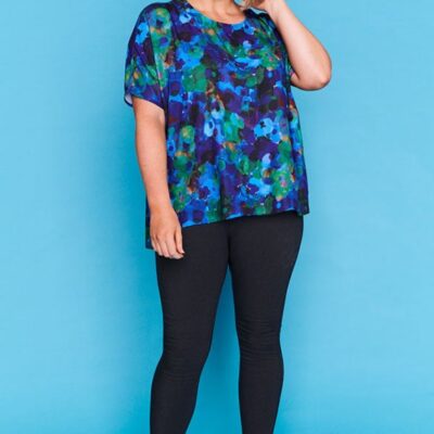 Tops Lorraine Designs  | Serena Midnight Garden Top