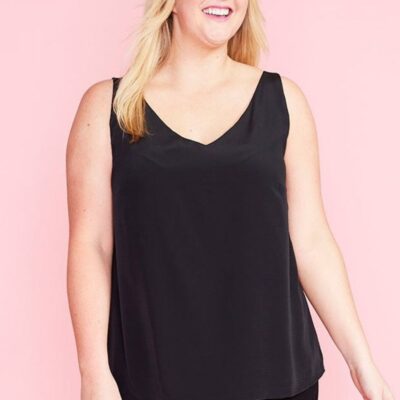 Tops Lorraine Designs  | Eliza Black Cami