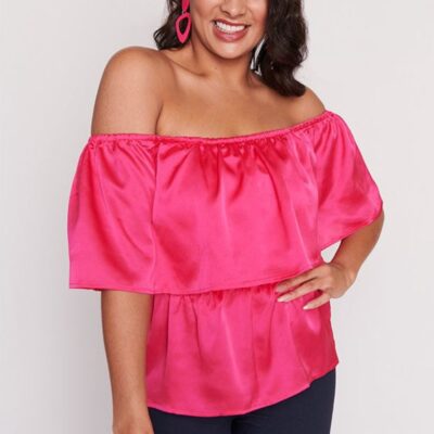 Tops Lorraine Designs  | Alivia Strawberry Pink Top