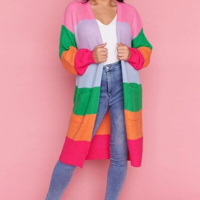 Knits & Cardigans Lorraine Designs  | Devi Sorbet Sunrise Cardi