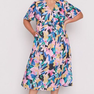 Dresses Lorraine Designs  | Kristina Colour Block Garden Dress