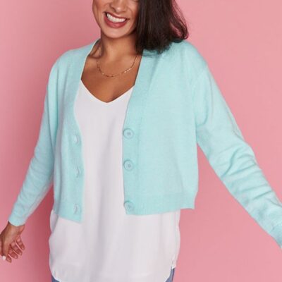 Knits & Cardigans Lorraine Designs  | Norma Mint Cardi